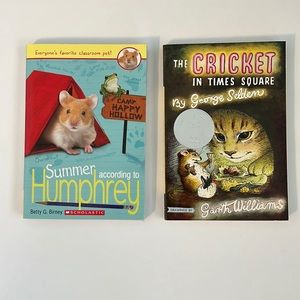 Kid Chapter Book Bundle:  Summer according to Humphrey & Cricket in Times Square